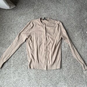J. Crew Light Tan Cardigan